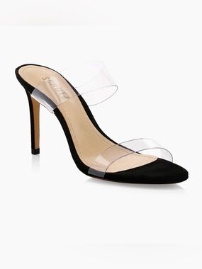 Schutz Ariella 100MM Transparent Vinyl Mules